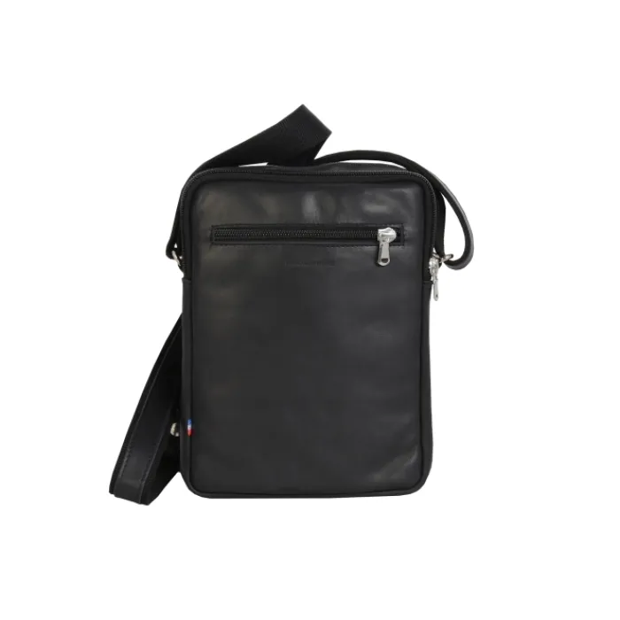 Frandi Sacoche en cuir avec double compartiment ->Homme Sac-Sacoches Cuir