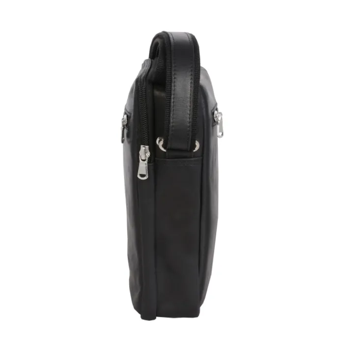 Frandi Sacoche en cuir avec double compartiment ->Homme Sac-Sacoches Cuir