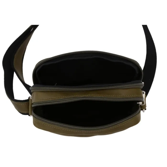 Frandi Sacoche en cuir avec double compartiment ->Homme Sac-Sacoches Cuir