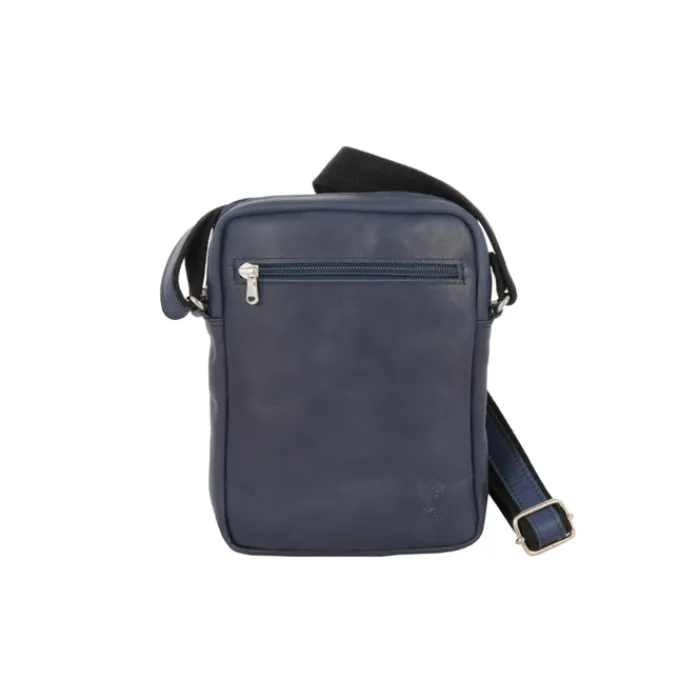 Frandi Sacoche en cuir avec double compartiment ->Homme Sac-Sacoches Cuir