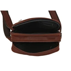 Frandi Sacoche en cuir avec double compartiment -><noscript><img width=