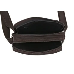 Frandi Sacoche en cuir avec double compartiment -><noscript><img width=