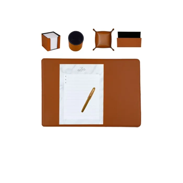 Frandi Set de bureau 50/34 cm>Femme Sous-Main Bureau Cuir | Sous-Main Bureau