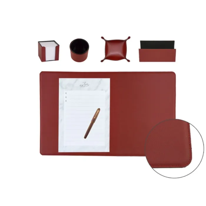 Frandi Set de bureau Grainé>Femme Sous-Main Bureau Cuir | Sous-Main Bureau