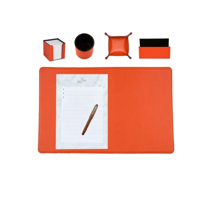 Frandi Set de bureau Grainé>Femme Sous-Main Bureau Cuir | Sous-Main Bureau