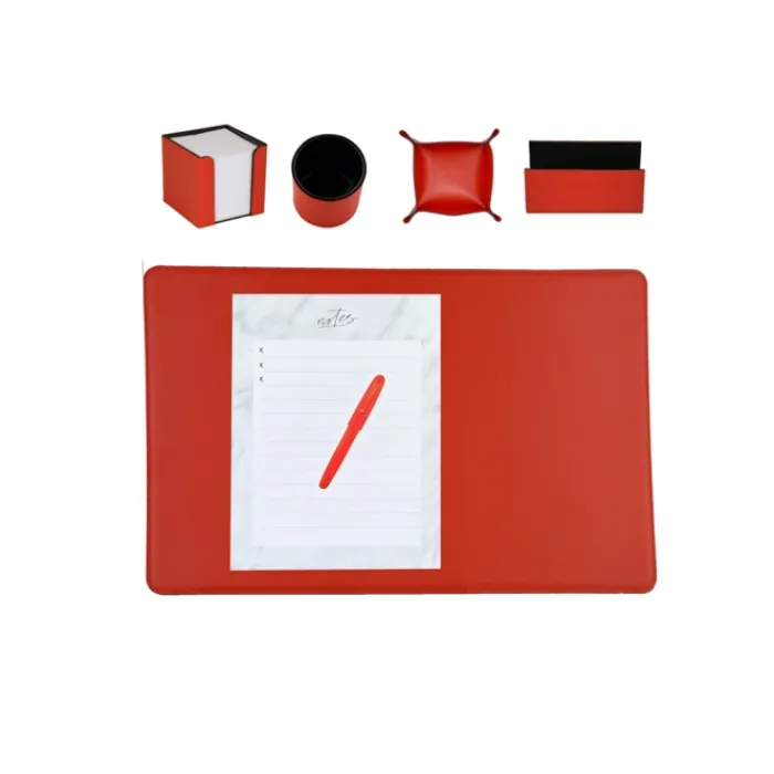 Frandi Set de bureau Grainé>Femme Sous-Main Bureau Cuir | Sous-Main Bureau