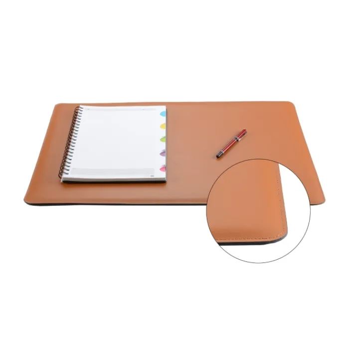 Frandi Sous main bureau cuir rouge, noir ou gris - Made in France>Femme Sous-Main Bureau Cuir