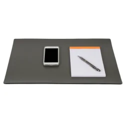Frandi Sous main de bureau en cuir marron -><noscript><img width=