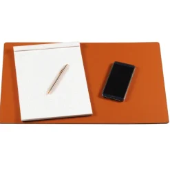 Frandi Sous main de bureau en cuir marron -><noscript><img width=