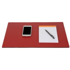 Frandi Sous main de bureau en cuir marron -><noscript><img width=